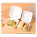 Disposable biodegradable sugarcane bagasse box